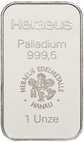 Palladium Bar 1 Ounce, 999.5