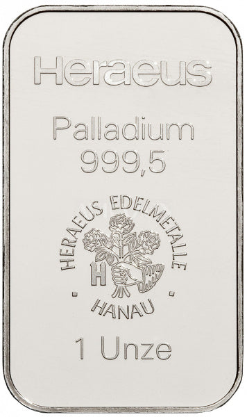 Palladium Barren 1 Unze, 999,5