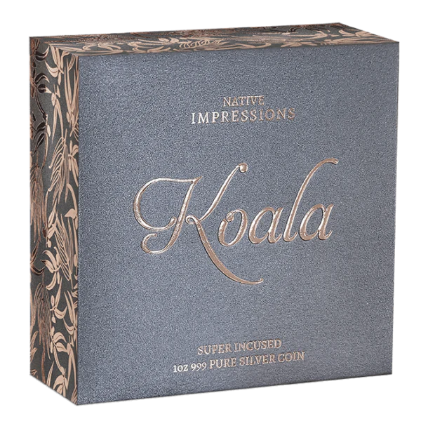 Koala 1 oz Silber 2025 Prooflike Super Incused Vergoldet*