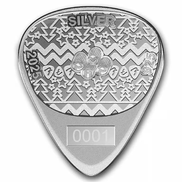 Fender 351 Holiday Guitar Pick 10g Silber 925 – PAMP 2025