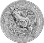 ückseite Germania Artefacts Gungnir 2026 – Runen, Odin auf Sleipnir, Huginn & Muninn