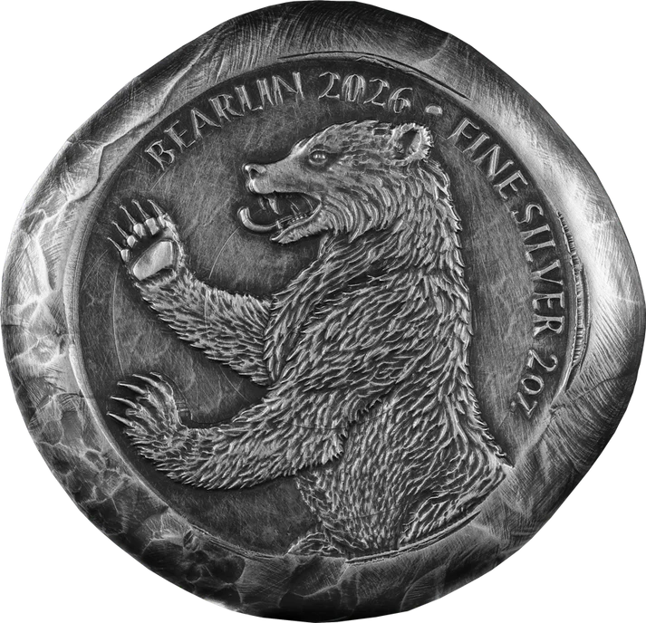 Germania Mint 2026 Bearlin 2 oz Silbermünze
