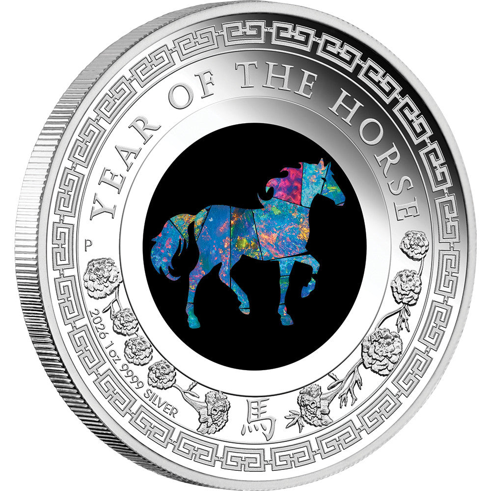 1 oz Australien 2026 OPAL Proof - Jahr des Pferdes / Year of the Horse