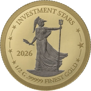 Investment Stars 2026 – 0,5 g Goldmünze | Produktbild 4 | MM-Edelmetalle