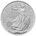 Britannia 2027 30 Jahre – 1/10 oz Silber, Motivseite mit Jubiläums-Privy