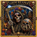 Kupfermedaille 1 kg – Grim Reaper: Día de Muertos 2026 | 3D & Colors | Cu .999 | Limitiert 249 Stück
