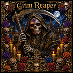 Kupfermedaille 1 kg – Grim Reaper: Día de Muertos 2026 | 3D & Colors | Cu .999 | Limitiert 249 Stück