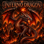 Kupfermedaille 1 kg – Inferno Dragon: The Fire Tyrant 2026 | 3D & Colors | Cu .999 | Limitiert 249 Stück