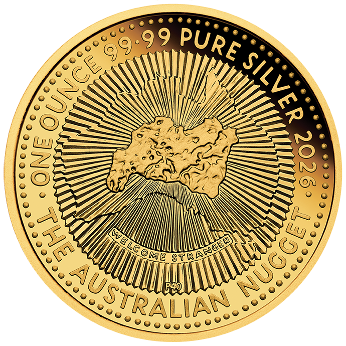 40 Jahre Australian Nugget Hobart Money Expo Anda Special, 1 Unze Silber