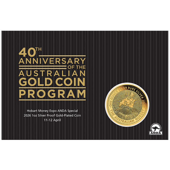 40 Jahre Australian Nugget Hobart Money Expo Anda Special, 1 Unze Silber