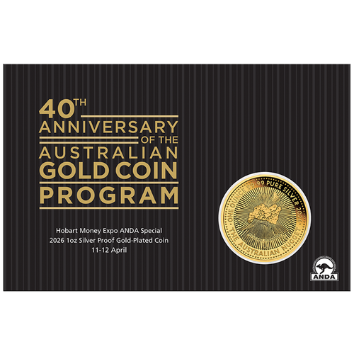 40 Jahre Australian Nugget Hobart Money Expo Anda Special, 1 Unze Silber