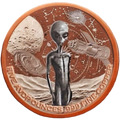 5 oz Kupfer Round Alien Reverse Proof leuchtet im Dunkeln