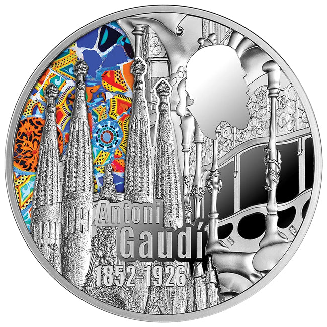 Silbermünze 1 oz – 100. Todestag Antoni Gaudí 2026 | Ag .999 | Proof | Malta