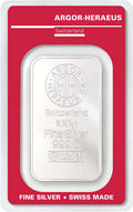 Silberbarren 100 g – Argor-Heraeus | Ag .999 | Schweiz