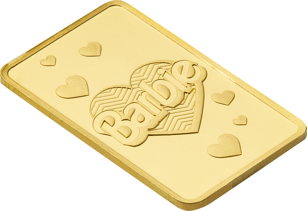 Goldbarren 1 g PAMP Barbie Au999.9 Iconic Barbie Valentines Day**