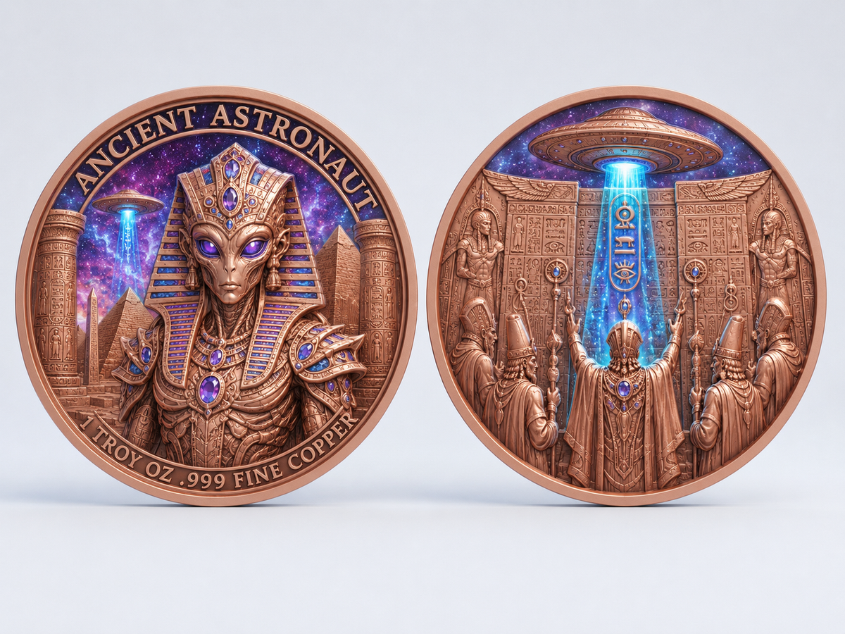 Ancient Astronaut - Geheimnis Ägyptens – 1 oz Kupfermedaille