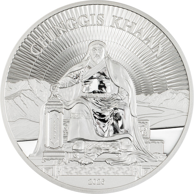 Chinggis Khaan, 1 Unze Silber - 2026