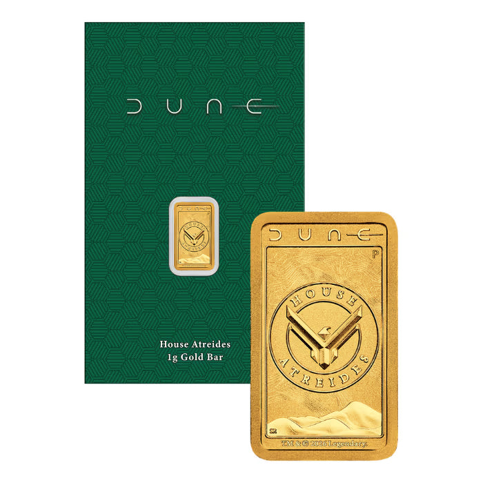 Dune – House Atreides | Goldbarren 1 g | Au .9999 | Perth Mint | Australien 2026**