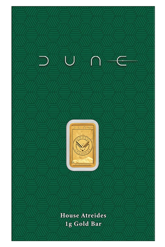 Dune – House Atreides | Goldbarren 1 g | Au .9999 | Perth Mint | Australien 2026**