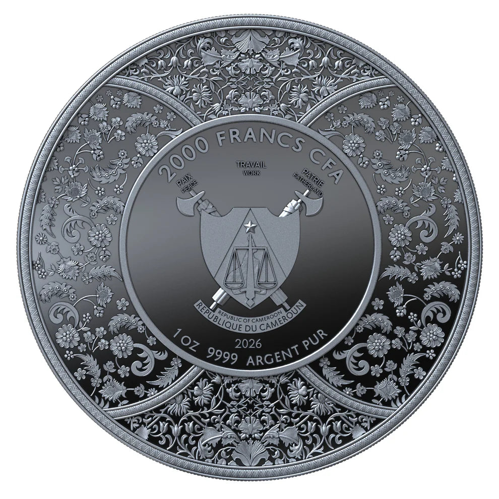 Silbermünze 1 oz – Durga 2026 | Proof 3D Hochrelief | Ag .9999 | Le Grand Mint | Kamerun | 8.500 Stück
