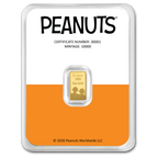 Peanuts Great Pumpkin 2026 – PAMP Goldbarren mit Snoopy Motiv