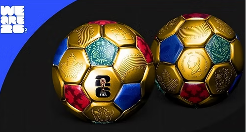 FIFA World Cup 26™ - 3D GOLD PLATED SPHERICAL FOOTBALL