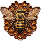 Kupfermedaille 1 oz – Honey Queen Shaped 2026 | Antique Copper & Colors | Cu .999 | Limitiert 2.500 Stück