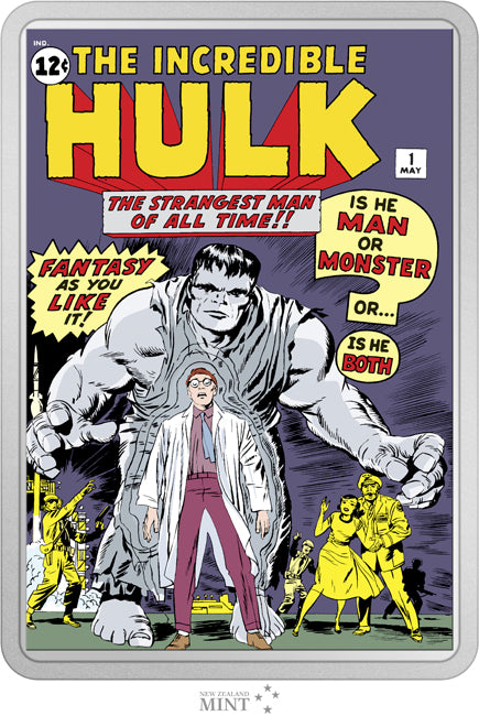 Comix: Incredible Hulk #1 Ag 5 $ PP Niue 2024, 2 OZ