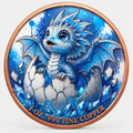 Eisdrache - Dragon Hatchling – 1 oz Kupfermedaille