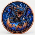 Gewitterdrache - Dragon Hatchling – 1 oz Kupfermedaille