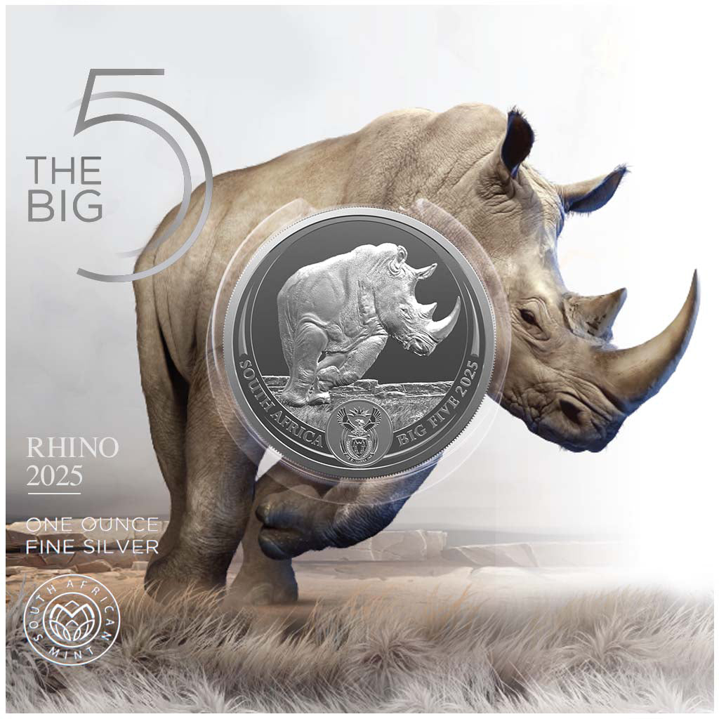 Big Five III - Nashorn Ag 1 Oz UN Südafrika 2025