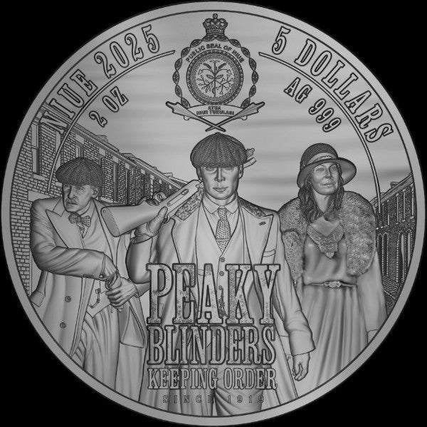 Polly Gray - Peaky Blinders 5$ 2oz Niue 2025