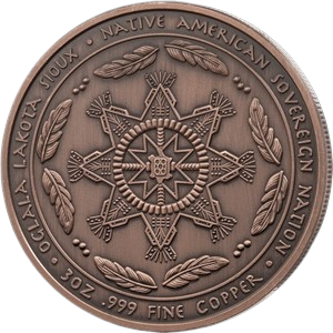 Native Americans – History of Sioux seduction Subscription 2027 – 3 oz Kupfermünze | Vorderseite | MM-Edelmetalle
