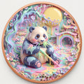 Panda im Zaubergarten – 1 oz Kupfermedaille