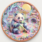 Panda im Zaubergarten – 1 oz Kupfermedaille
