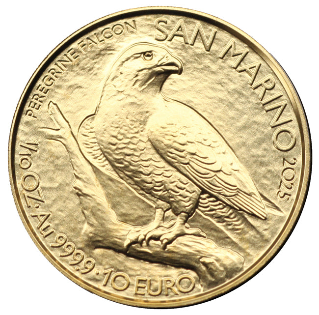 eregrine Falcon 2025 – 1/10 oz Goldmünze Au .9999 | San Marino | kaufen Graz Kärnten