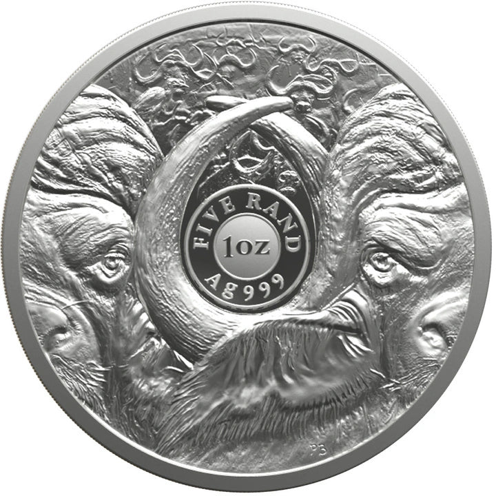 Big Five III – Büffel (Buffalo) | 1 oz Silbermünze | Ag .999 | 5 Rand | Südafrika 2026