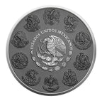Mexiko Libertad 2023 – 1 oz Silbermünze | Ag .9999 | Ruthenium | Silver Ring | Banco de Mexico*
