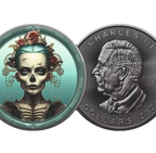 MRS VICTORIA – Skeletons Maple Leaf | 1 oz Silbermünze | Ag .9999 | 5 CAD | Kanada 2024*