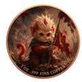 Feuer-Affenkönig – 1 oz Kupfermedaille