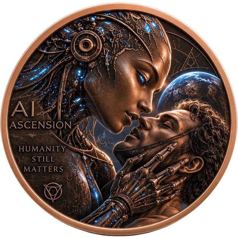 AI Ascension 2026 – 2 oz Kupfermedaille | Cu .999 | Hobo Coin Exclusive