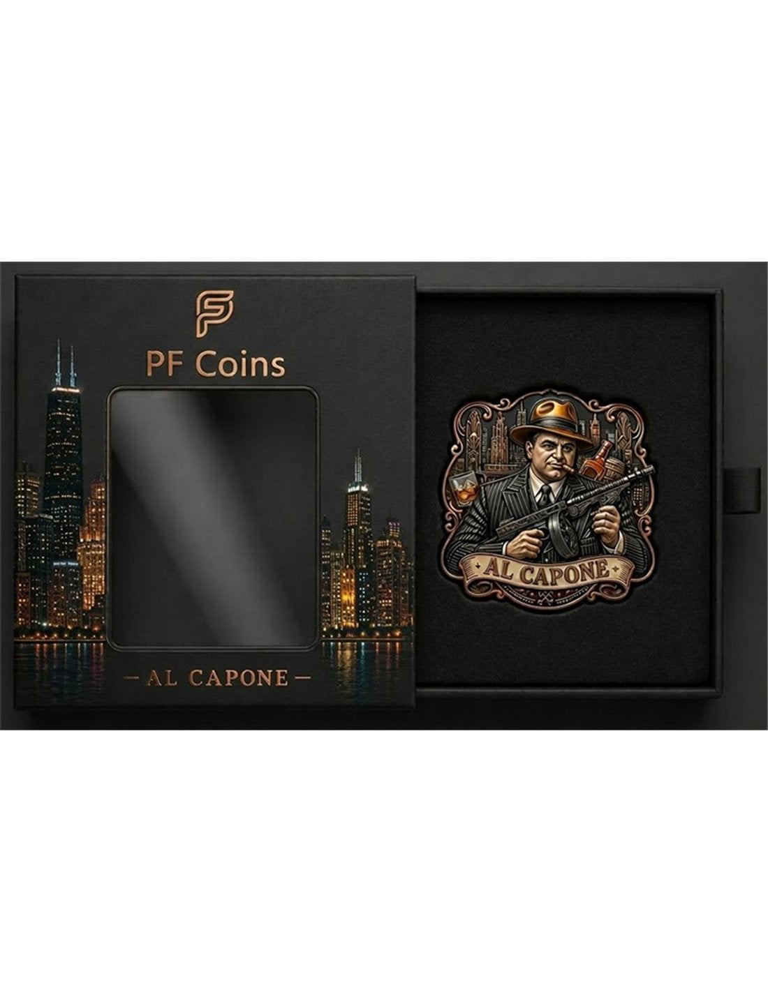 Al Capone – Stars of Crime Shaped 3 oz Kupfer