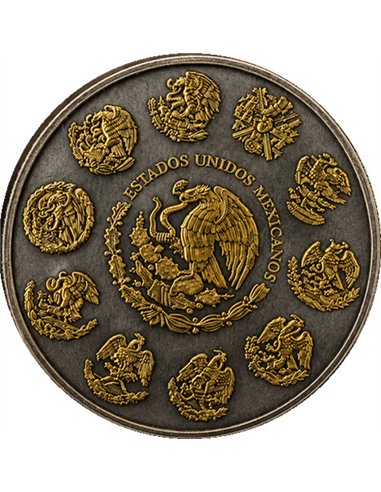 Kupfermedaille 5 oz – Antike Libertad en Oro | Coloriert | Limitiert auf 5.000 Stück