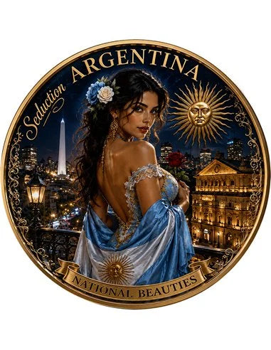Kupfermedaille 1 oz – Argentinien Verführung | National Beauties 2026 | Cu .999 | Limitiert