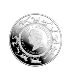 Jahr der Ziege 2027 – Wertseite mit König Charles III. und Lunarkalender