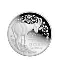 Jahr der Ziege 2027 – Motivseite, 1 oz Silber Proof der Royal Australian Mint