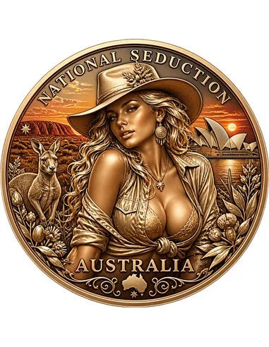 Australia Seduction – National Seduction Series 1 oz Kupfer 999 Golden Matt & Colors 2026