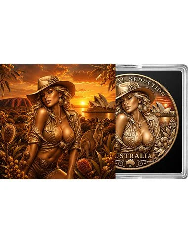 Australia Seduction – National Seduction Series 1 oz Kupfer 999 Golden Matt & Colors 2026