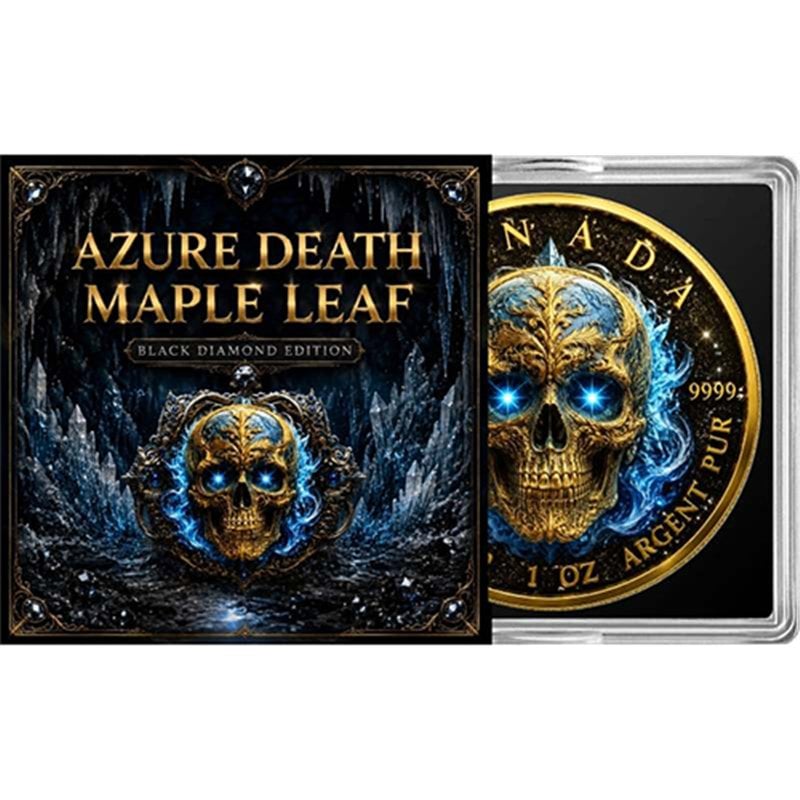 Azure Death 2026 – Silver Maple Leaf im Acryl-Display
