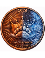 Bear – Endurance & Dominance 1 oz Kupfer 2026 (Virtues Series)
